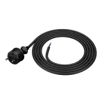PP-40H/2M/2X1,5/H07RN Przewód przyłączeniowy z wtyczką prostą IP44; 2x1,5; H07RN-F; 2m; czarny