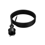 PP-40H/3M/2X1,5/H07RN Przewód przyłączeniowy z wtyczką prostą IP44; 2x1,5; H07RN-F; 3m; czarny