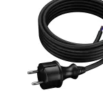 PP-40H/4,5M/2X1,5/H07RN Przewód przyłączeniowy z wtyczką prostą IP44; 2x1,5; H07RN-F; 4,5m; czarny