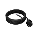 PP-40H/4,5M/2X1,5/H07RN Przewód przyłączeniowy z wtyczką prostą IP44; 2x1,5; H07RN-F; 4,5m; czarny