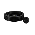 PP-40H/4,5M/2X1,5/H07RN Przewód przyłączeniowy z wtyczką prostą IP44; 2x1,5; H07RN-F; 4,5m; czarny