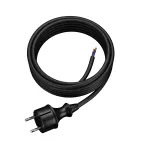 PP-40H/5M/2X1,5/H07RN Przewód przyłączeniowy z wtyczką prostą IP44; 2x1,5; H07RN-F; 5m; czarny