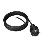 PP-40H/5M/3X1/H07RN Przewód przyłączeniowy z wtyczką prostą IP44; 3x1; H07RN; 5m; czarny