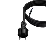 PP-40H/4,5M/2X1,0/H07RN Przewód przyłączeniowy z wtyczką prostą IP44; 2x1; H07RN-F; 4,5m; czarny