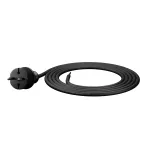 PP-40H/1,5M/2X1,5/H07RN Przewód przyłączeniowy z wtyczką prostą IP44; 2x1,5; H07RN-F; 1,5m; czarny
