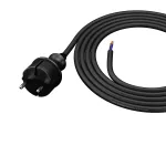 PP-40H/1,5M/2X1,5/H07RN Przewód przyłączeniowy z wtyczką prostą IP44; 2x1,5; H07RN-F; 1,5m; czarny
