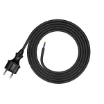 PP-40H/1,5M/2X1,5/H07RN Przewód przyłączeniowy z wtyczką prostą IP44; 2x1,5; H07RN-F; 1,5m; czarny