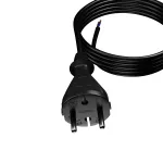 PP-21/3M/2X1/H07RN-F Przewód przyłączeniowy z wtyczką prostą IP20; H07RN-F; 3m; czarny