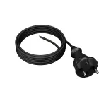 PP-21/5M/2X1/H07RN-F Przewód przyłączeniowy z wtyczką prostą IP20; H07RN-F; 5m; czarny