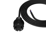 PP-40H/2M/3X1,5/H05RR Przewód przyłączeniowy z wtyczką prostą IP44; 3x1,5; H05RR; 2m; czarny