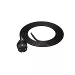 PP-40H/2M/3X1,5/H05RR Przewód przyłączeniowy z wtyczką prostą IP44; 3x1,5; H05RR; 2m; czarny