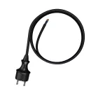 PP-40H/4M/3X1,5/H05RR Przewód przyłączeniowy z wtyczką prostą IP44; 3x1,5; H05RR; 4m; czarny
