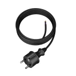 PP-40H/4,5M/3X1,5/H05RR Przewód przyłączeniowy z wtyczką prostą IP44; 3x1,5; H05RR; 4,5m; czarny