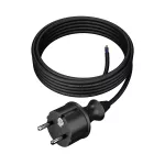 PP-40H/4,5M/3X1,5/H05RR Przewód przyłączeniowy z wtyczką prostą IP44; 3x1,5; H05RR; 4,5m; czarny