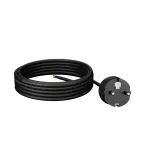 PP-40H/4,5M/3X1,5/H05RR Przewód przyłączeniowy z wtyczką prostą IP44; 3x1,5; H05RR; 4,5m; czarny