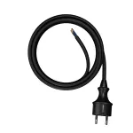 PP-40H/5M/3X1,5/H05RR Przewód przyłączeniowy z wtyczką prostą IP44; 3x1,5; H05RR; 5m; czarny