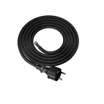PP-40H/2M/3X2,5/H05RR Przewód przyłączeniowy z wtyczką prostą IP44; 3x2,5; H05RR; 2m; czarny