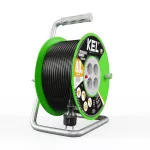 PB-ST/D/40M/3X1,5/H05VV-F Przedłużacz bębnowy STANDARD LINE, 4x2p+Z, 16A, 3680W, H05VV-F, 3x1,5; 40m; czarny