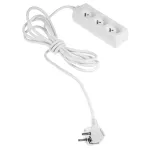 PS-370/3,0 E Przedłużacz z trzykrotnym gniazdem ;ECO; 3X2p+Z; 10A; 3m; biały