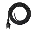 PP-40H/1,5M/3X1,5/H05RR Przewód przyłączeniowy z wtyczką prostą IP44; 3x1,5; H05RR; 1,5m; czarny