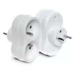 R-270P Rozgałęźnik podwójny 2x2P+Z, bis 16A, 250V; biały