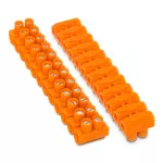 LZ-12X10 Listwa zaciskowa 10mm2 ,12-torowa 250V termoplastyczna; pomarańczowy