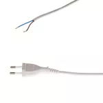 PWS-11/2X0,75/5,0 (1,5M OD WT.) Przyłączacz z wtyczka płaską z łącznikiem przelotowym; 2x0,75; H05VV-F; 5m; biały