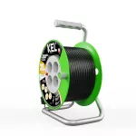 PB-ST/S/30M/3X1/H05VV-F Przedłużacz bębnowy STANDARD LINE; 4x2p+Z; IP20; 16A; H05VV-F; 3x1; 30m; czarny