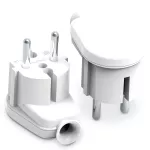 WT-16B Wtyczka rozbieralna, kątowa 2p; 16A; 230V; kl. II; WT-16B; biała