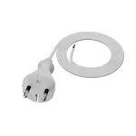PP-21/1,5M/2X1/H05VV-F Przewód przyłączeniowy z wtyczką prostą IP20; 2x1; H05VV-F; 1,5m; biały