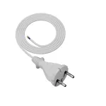 PP-21/1,5M/2X1/H05VV-F Przewód przyłączeniowy z wtyczką prostą IP20; 2x1; H05VV-F; 1,5m; biały