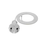 PP-21/1,5M/2X1/H05VV-F Przewód przyłączeniowy z wtyczką prostą IP20; 2x1; H05VV-F; 1,5m; biały