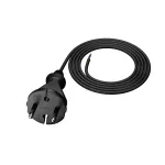 PP-21/1,5M/2X1/H05VV-F Przewód przyłączeniowy z wtyczką prostą IP20; 2x1; H05VV-F; 1,5m; czarny