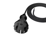 PP-21/1,5M/2X1/H05VV-F Przewód przyłączeniowy z wtyczką prostą IP20; 2x1; H05VV-F; 1,5m; czarny