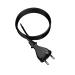 PP-21/3M/2X1/H05VV-F Przewód przyłączeniowy z wtyczką prostą IP20; 2x1; H05VV-F; 3m; czarny