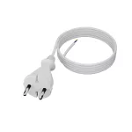 PP-21/4M/2X1/H05VV-F Przewód przyłączeniowy z wtyczką prostą IP20; 2x1; H05VV-F; 4m; biały