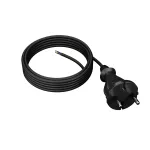 PP-21/5M/2X1/H05VV-F Przewód przyłączeniowy z wtyczką prostą IP20; 2x1; H05VV-F; 5m; czarny