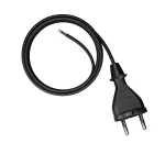 PP-21/5M/2X1/H05VV-F Przewód przyłączeniowy z wtyczką prostą IP20; 2x1; H05VV-F; 5m; czarny