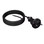 PP-21/5M/2X1/H05VV-F Przewód przyłączeniowy z wtyczką prostą IP20; 2x1; H05VV-F; 5m; czarny