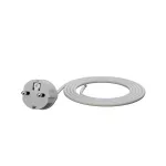 PP-40H/1,5M/3X1,0/H05VV-F Przewód przyłączeniowy z wtyczką prostą IP44; 3x1; H05VV-F; 1,5m; biały