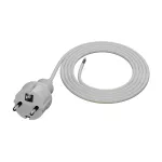 PP-40H/2M/3X1,0/H05VV-F Przewód przyłączeniowy z wtyczką prostą IP44; 3x1; H05VV-F; 2m; biały