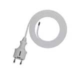 PP-40H/2M/3X1,0/H05VV-F Przewód przyłączeniowy z wtyczką prostą IP44; 3x1; H05VV-F; 2m; biały