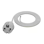 PP-40H/2M/3X1,0/H05VV-F Przewód przyłączeniowy z wtyczką prostą IP44; 3x1; H05VV-F; 2m; biały