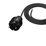 PP-40H/2M/3X1,0/H05VV-F Przewód przyłączeniowy z wtyczką prostą IP44; 3x1; H05VV-F; 2m; czarny