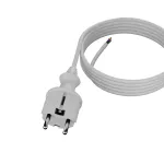 PP-40H/4M/3X1,0/H05VV-F Przewód przyłączeniowy z wtyczką prostą IP44; 3x1; H05VV-F; 4m; biały