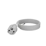 PP-40H/4M/3X1,0/H05VV-F Przewód przyłączeniowy z wtyczką prostą IP44; 3x1; H05VV-F; 4m; biały