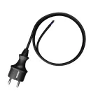 PP-40H/4M/3X1,0/H05VV-F Przewód przyłączeniowy z wtyczką prostą IP44; 3x1; H05VV-F; 4m; czarny