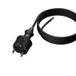 PP-40H/4M/3X1,0/H05VV-F Przewód przyłączeniowy z wtyczką prostą IP44; 3x1; H05VV-F; 4m; czarny