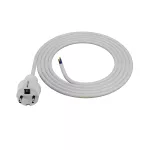 PP-40H/2M/3X1,5/H05VV-F Przewód przyłączeniowy z wtyczką prostą IP44; 3x1,5; H05VV-F; 2m; biały