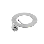 PP-40H/2M/3X1,5/H05VV-F Przewód przyłączeniowy z wtyczką prostą IP44; 3x1,5; H05VV-F; 2m; biały